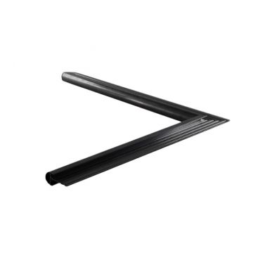 Kraaltrim standaard binnenhoek zwart 26mm